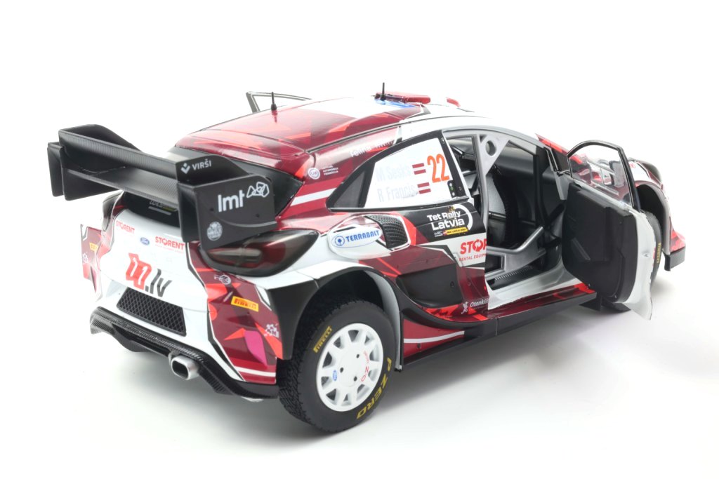 Ford Puma Rally1 Hybrid #22 Sesks/Francis TET Rally Latvia 2024 1:18 Solido