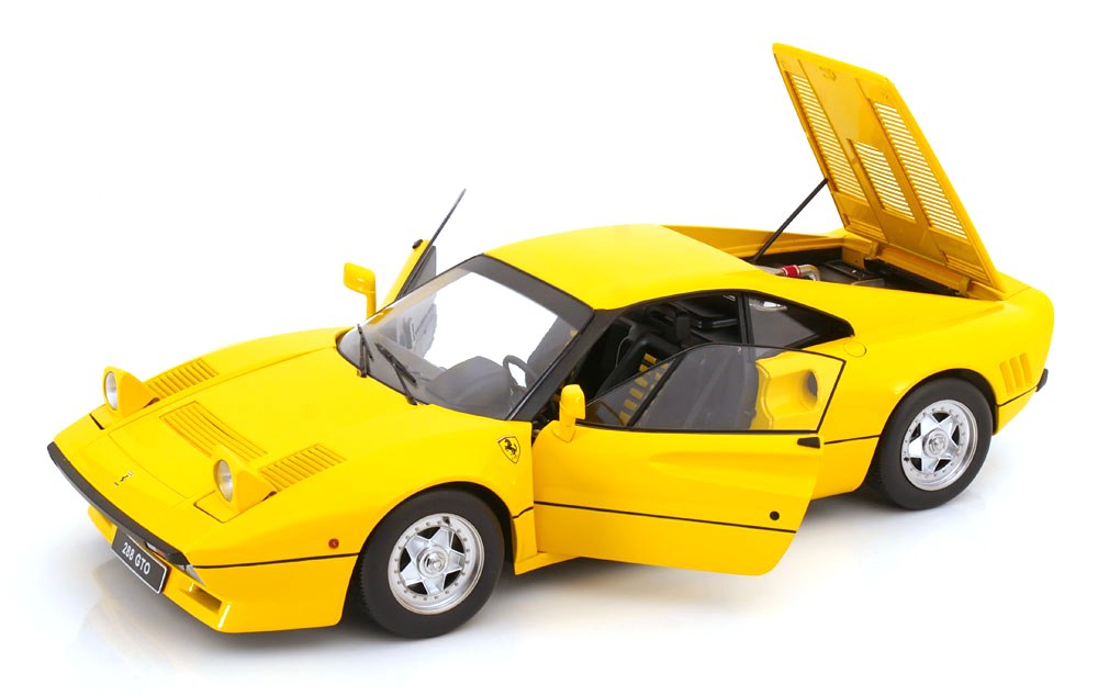 Ferrari 288 GTO 1984 yellow 1:12 KK Scale