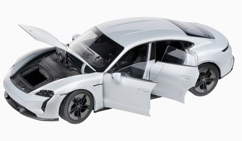 Porsche Taycan Turbo S ice grey metallic 1:18 Porsche Dealer edition