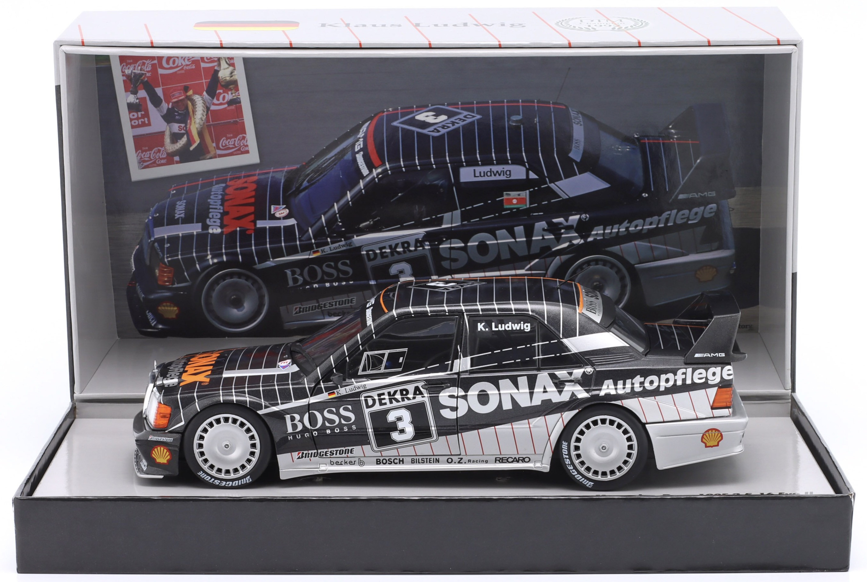 Mercedes-Benz 190E 2.5-16 Evo II #3 K.Ludwig DTM Champion 1992 1:18 Werk83