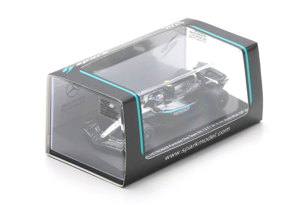 Mercedes-AMG Petronas F1 W16 #12 K.Antonelli 4th Australian GP 2025 1:64 Spark