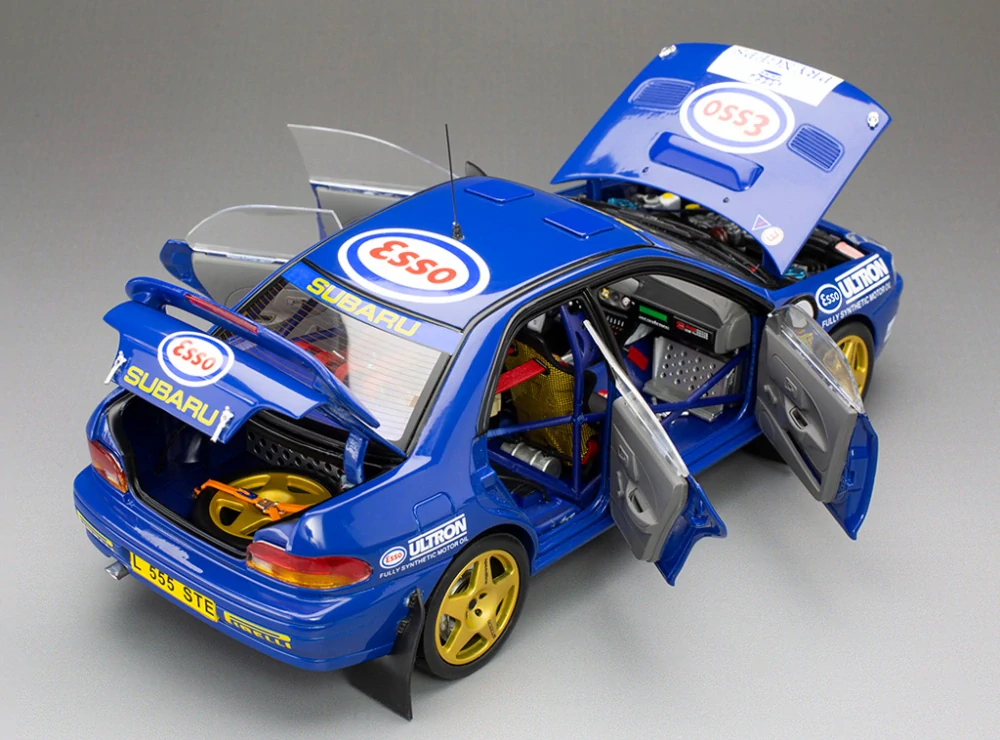 Subaru Impreza 555 #1 Colin McRae Winner Memorial Bettega 1993 blue 1:18 Sun Star