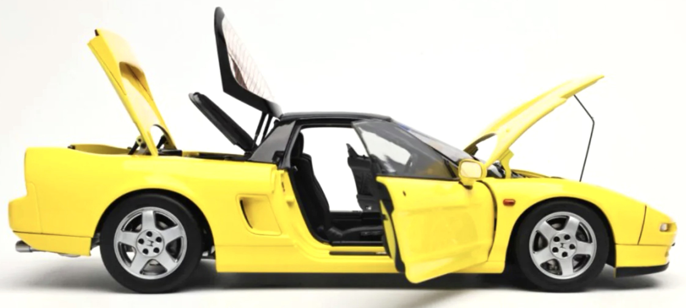 Honda NSX-NA1 yellow 1:18 LCD Model