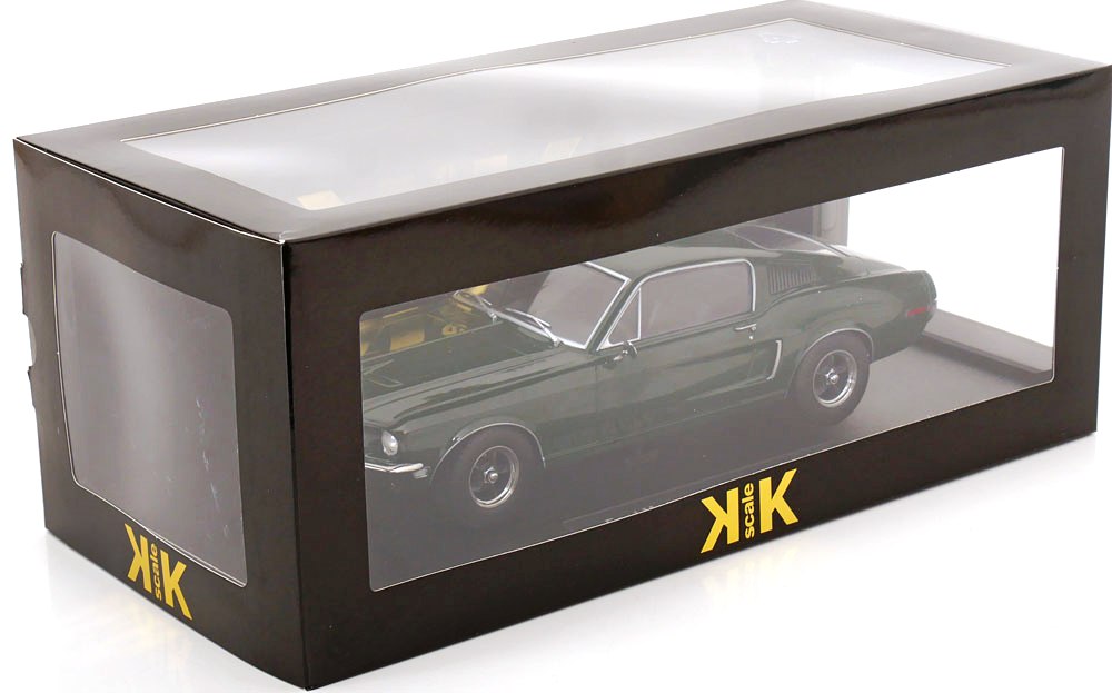 Ford Mustang GT Fastback *Bullitt look-a-like* 1968 darkgreen 1:18 KK Scale