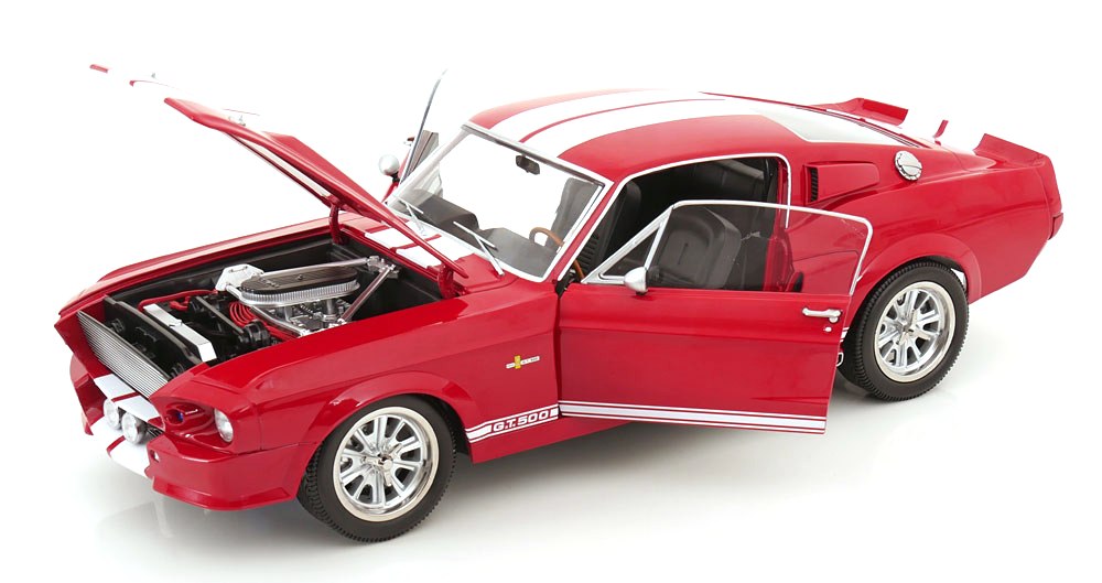 Ford Mustang Shelby GT500 Eleanor 1967 red/white 1:12 KK Scale