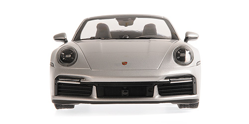 Porsche 911 992 Turbo S Cabriolet 2020 silver 1:18 Minichamps 
