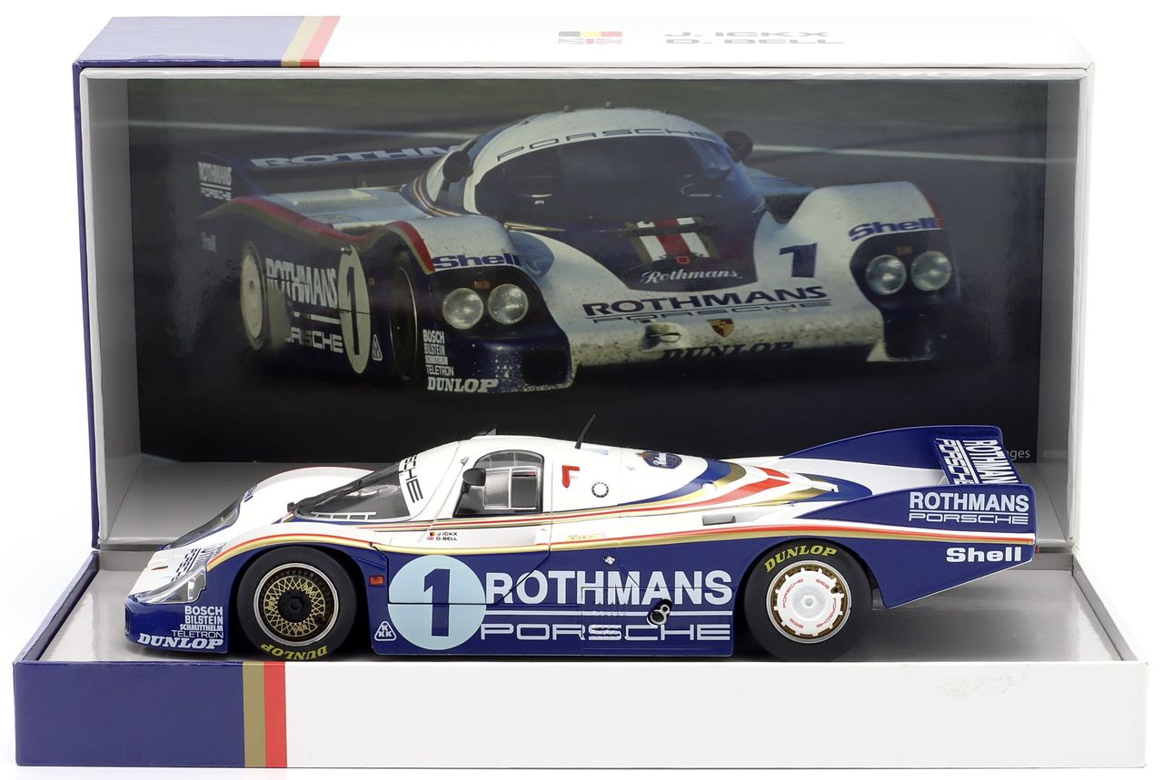 Porsche 956LH 2.6L F6 Twin Turbo Team Rothmans Porsche System #1 Ickx/Bell Winner 24H Le Mans 1982 1:18 Werk83