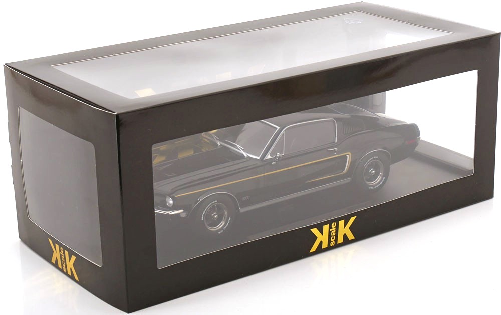 Ford Mustang GT Fastback 1968 black 1:18 KK Scale