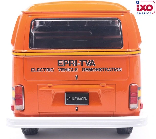 Volkswagen Type 2 Bus *Elektrotransporter* 1978 orange 1:18 Ixo America