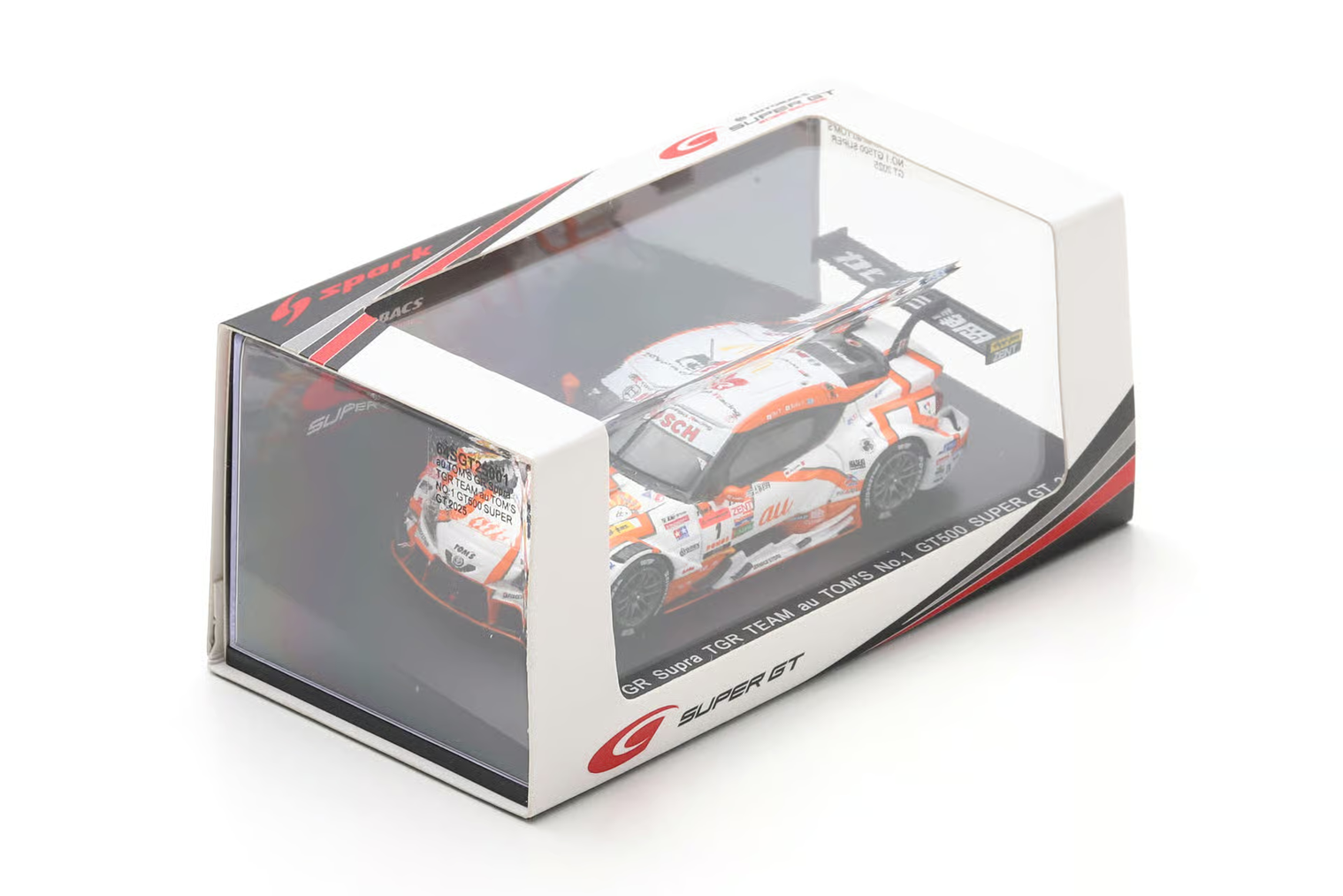 Toyota GR Supra TGR #1 S. Tsuboi - K. Yamashita Team au TOM'S GT500 Super GT Japan 2025 1:64 Spark 