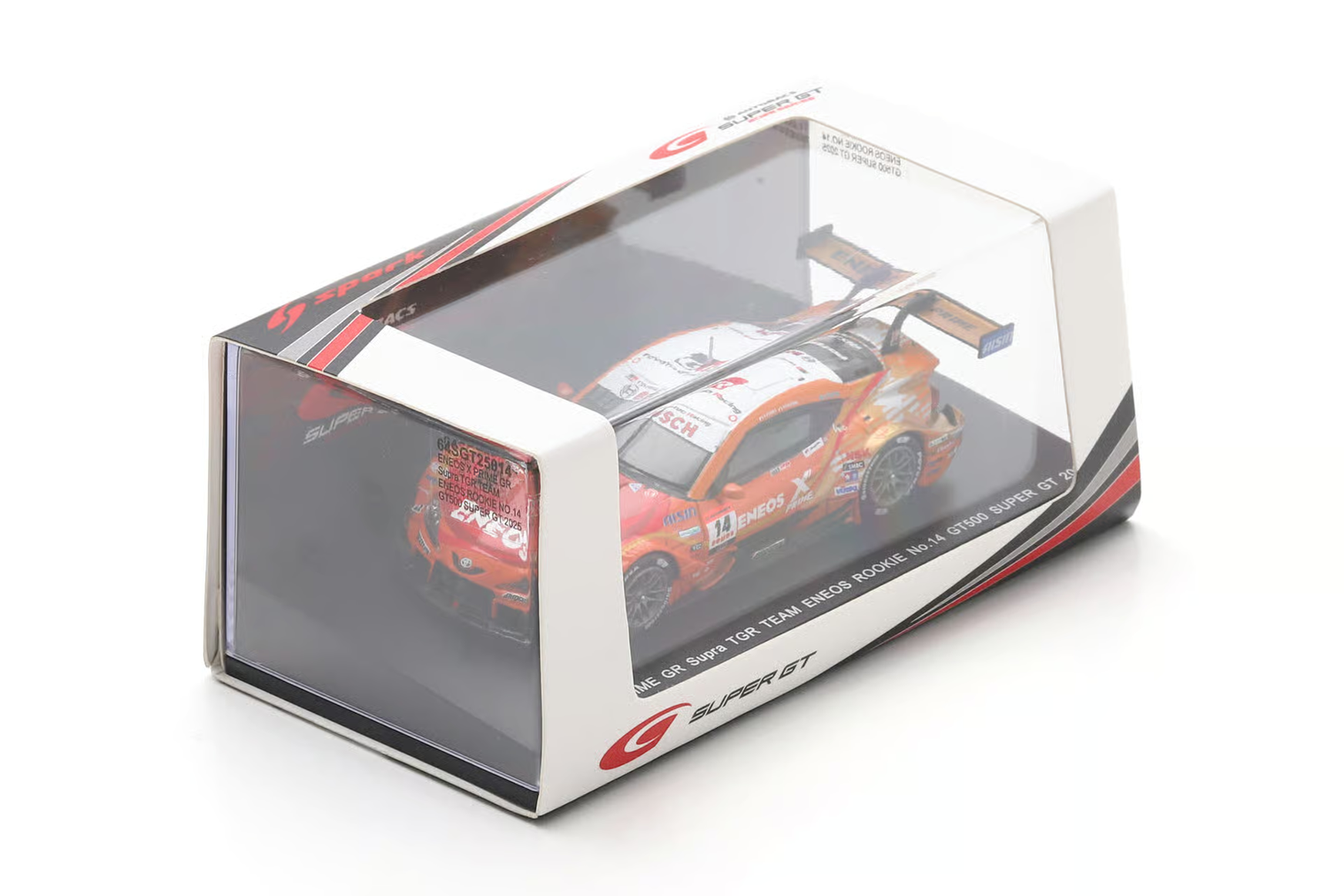 Toyota GR Supra TGR #14 K. Oshima - N. Fukuzumi Team Eneos Rookie GT500 Super GT Japan 2025 1:64 Spark