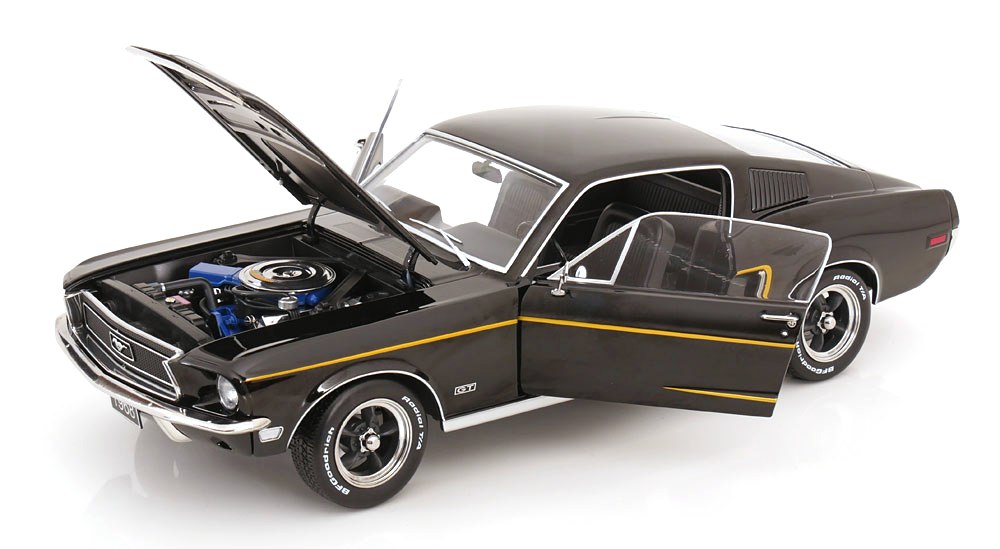 Ford Mustang GT Fastback 1968 black 1:12 KK Scale