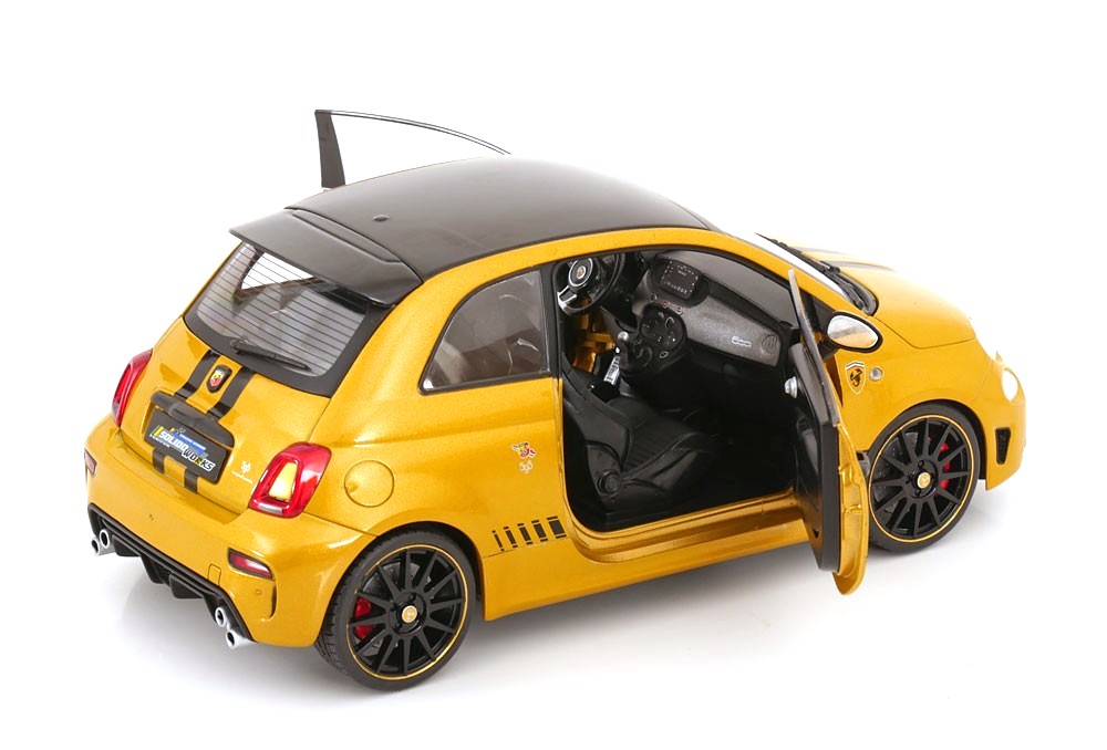 Fiat F595 Abarth Solido Works yellow 1:18 Solido