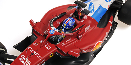 Ferrari SF-25 #16 C.Leclerc Miami GP 2025 with Driver Figurine 1:18 B.B.R.
