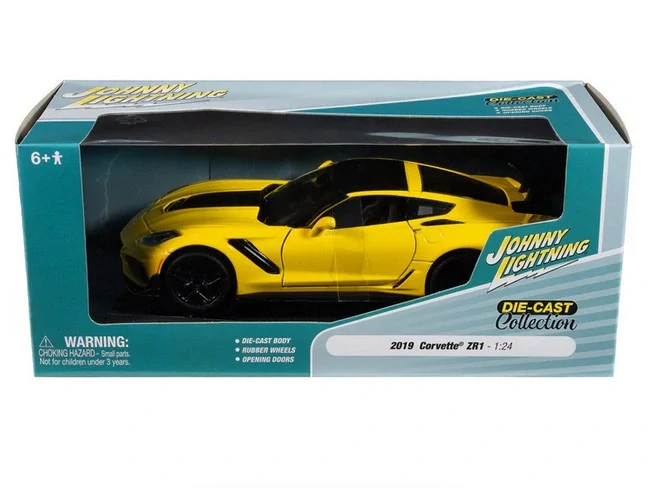 Chevrolet Corvette ZR1 2019 yellow 1:24 Johnny Lightning
