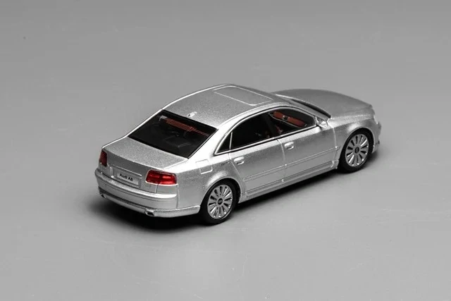 Audi A8 L W12 Quattro 2008 silver 1:64 Motorhelix