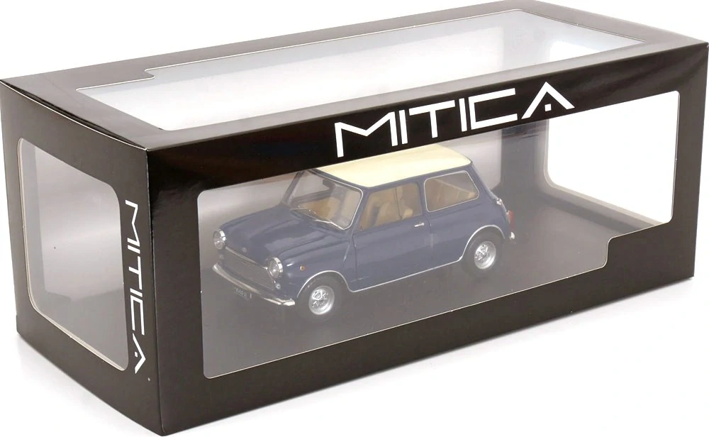 Innocenti Mini Cooper MK1 1966 blue/ivory 1:18 Mitica