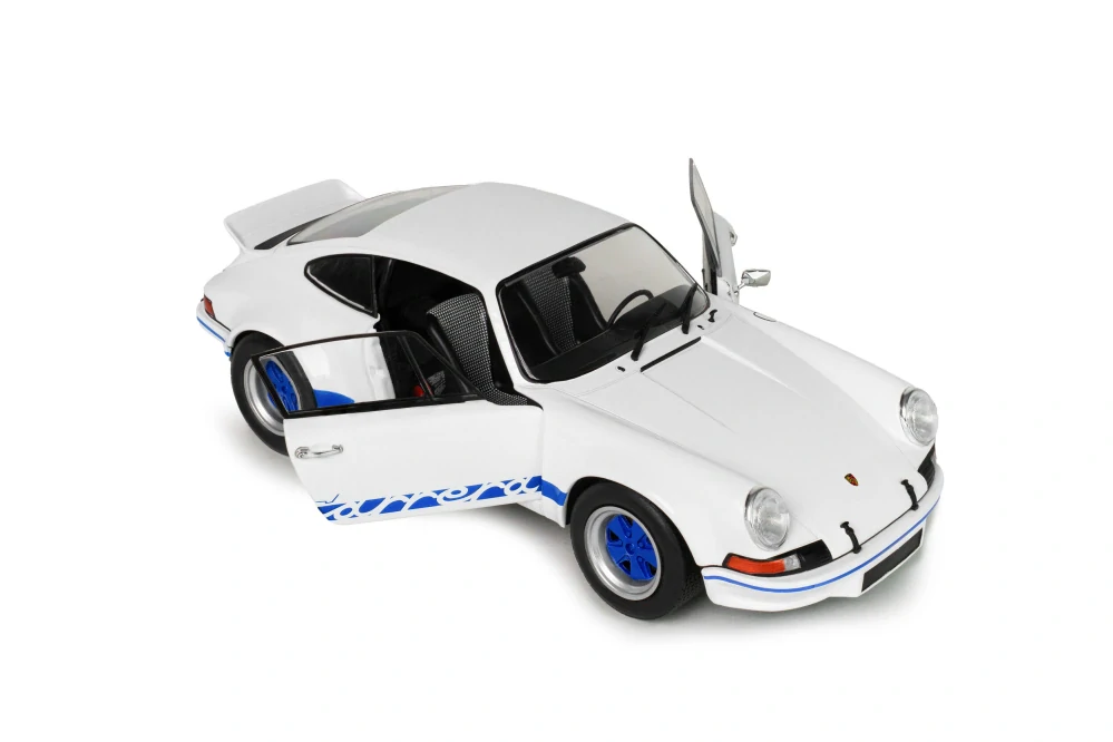 Porsche 911 RSR 1973 white/blue carrera stripes 1:18 Solido