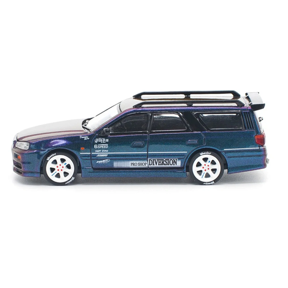 Nissan Stagea magic purple 1:64 Pop Race