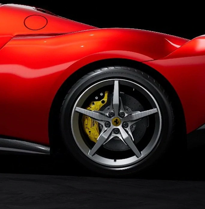 Ferrari 296 Speciale 2025 magma red metallic with Showcase 1:18 Polistil