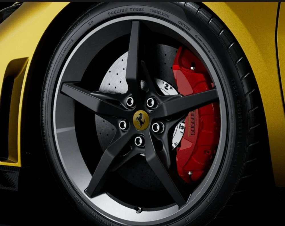 Ferrari 296 Speciale 2025 Montecarlo yellow metallic with Showcase 1:18 Polistil 