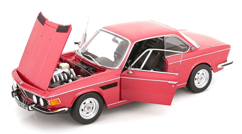 BMW 3.0 CSi E9 Coupe 1971 red metallic 1:12 KK Scale