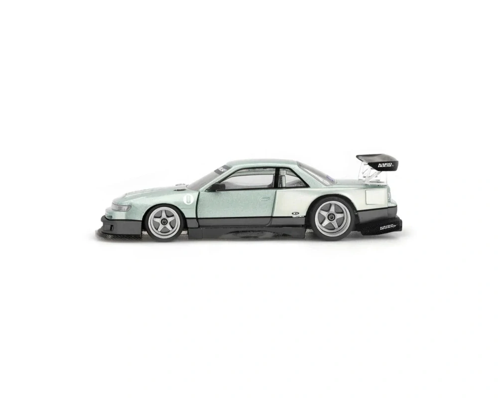 Nissan Silvia S13-R 1991 Kaido Works V1 green 1:64 Mini GT