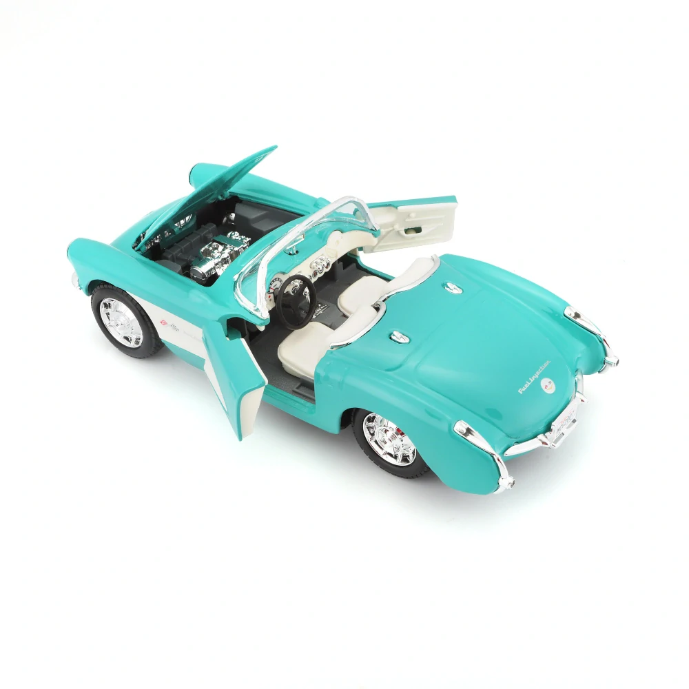 Chevrolet Corvette Spider 1957 blue 1:24 Maisto