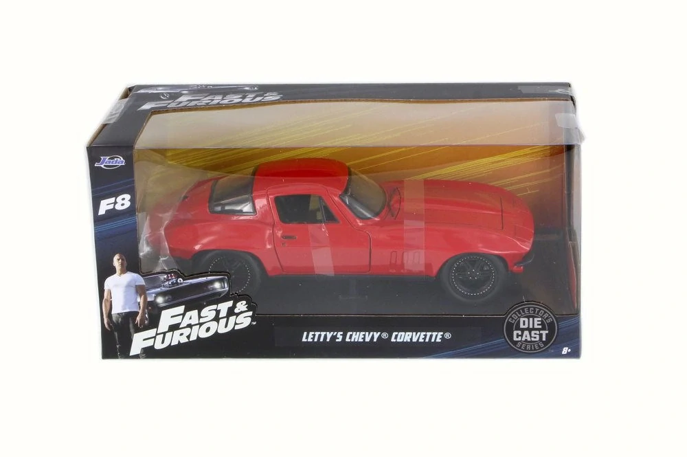 Chevrolet Corvette Letty's Fast and Furious 1966 red 1:24 Jada Toys