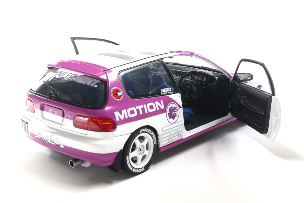 Honda Civic EG6 Kaido 1991 racer white 1:18 Solido