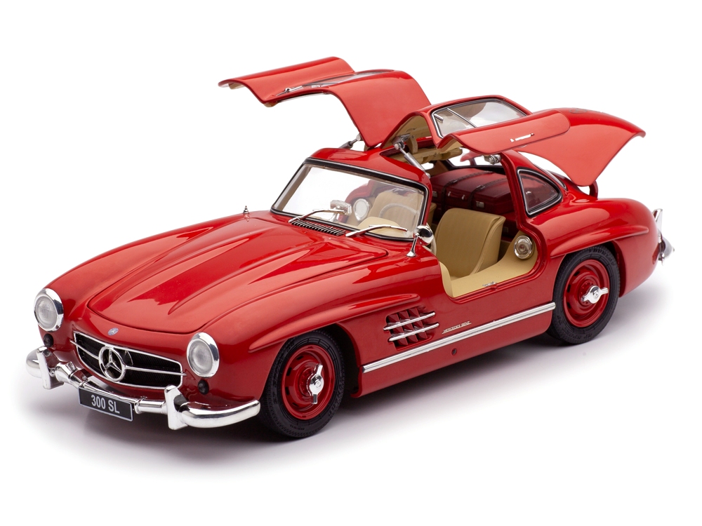 Mercedes-Benz 300 SL Gullwing red 1:18 Schuco