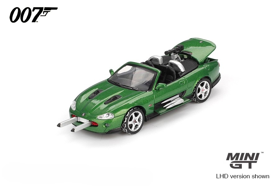 Jaguar XKR 2002 *Die Another Day* English Packaging 1:64 Mini GT
