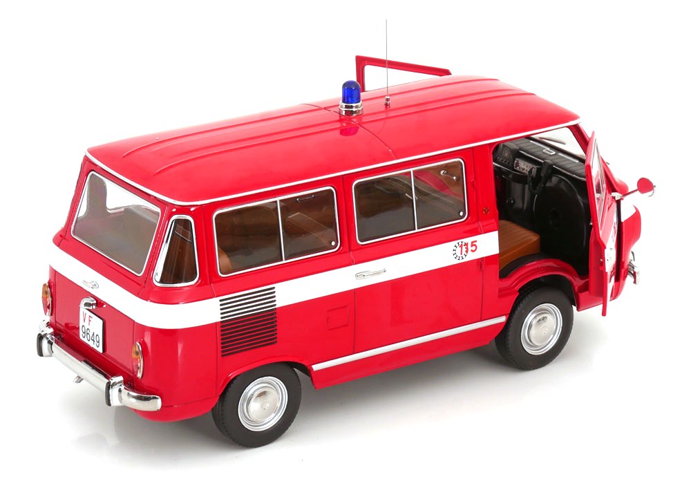 Fiat 850 Familiare Vigili del Fuoco 1970 red 1:18 Mitica