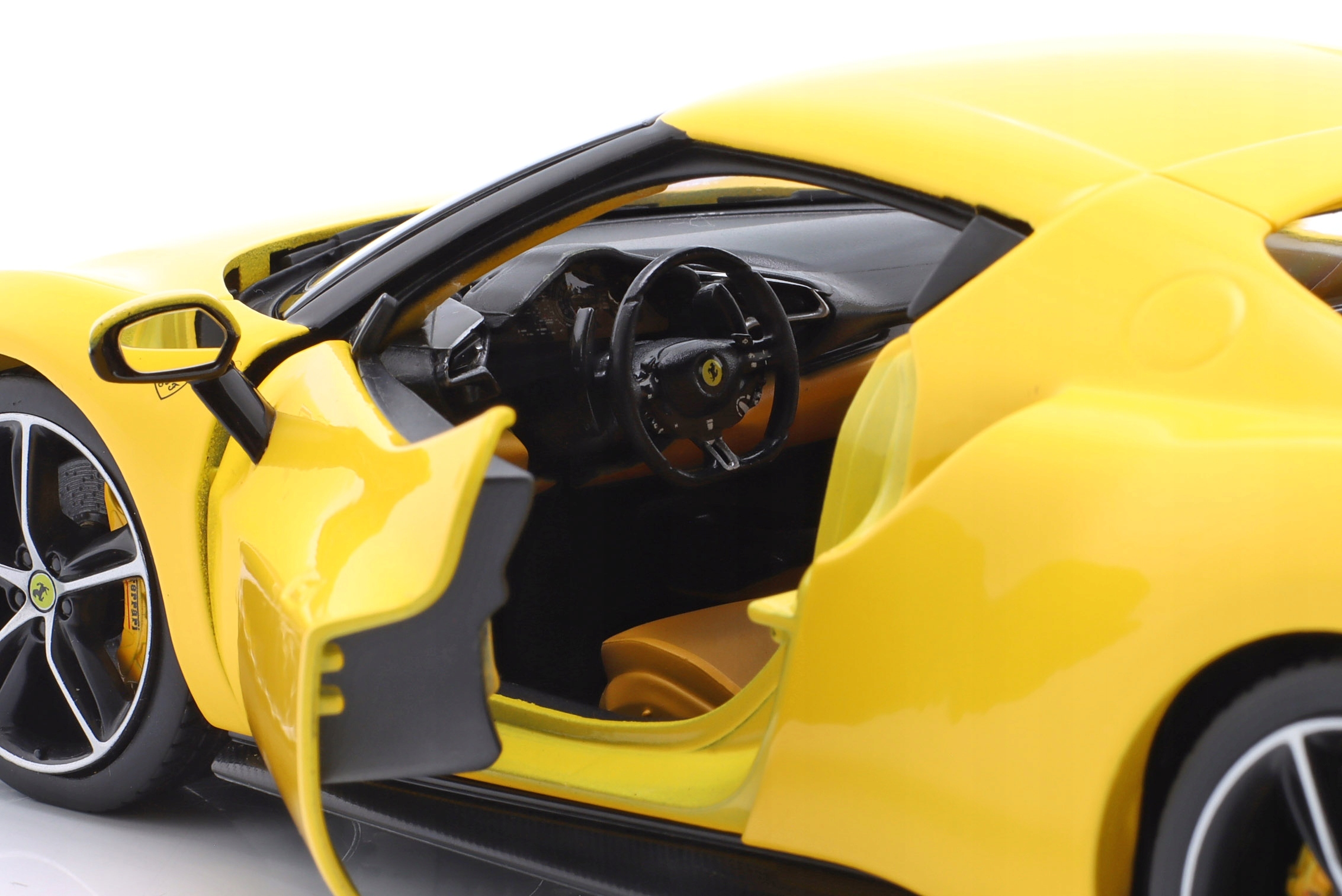 Ferrari 296 GTB 2023 yellow 1:18 Bburago