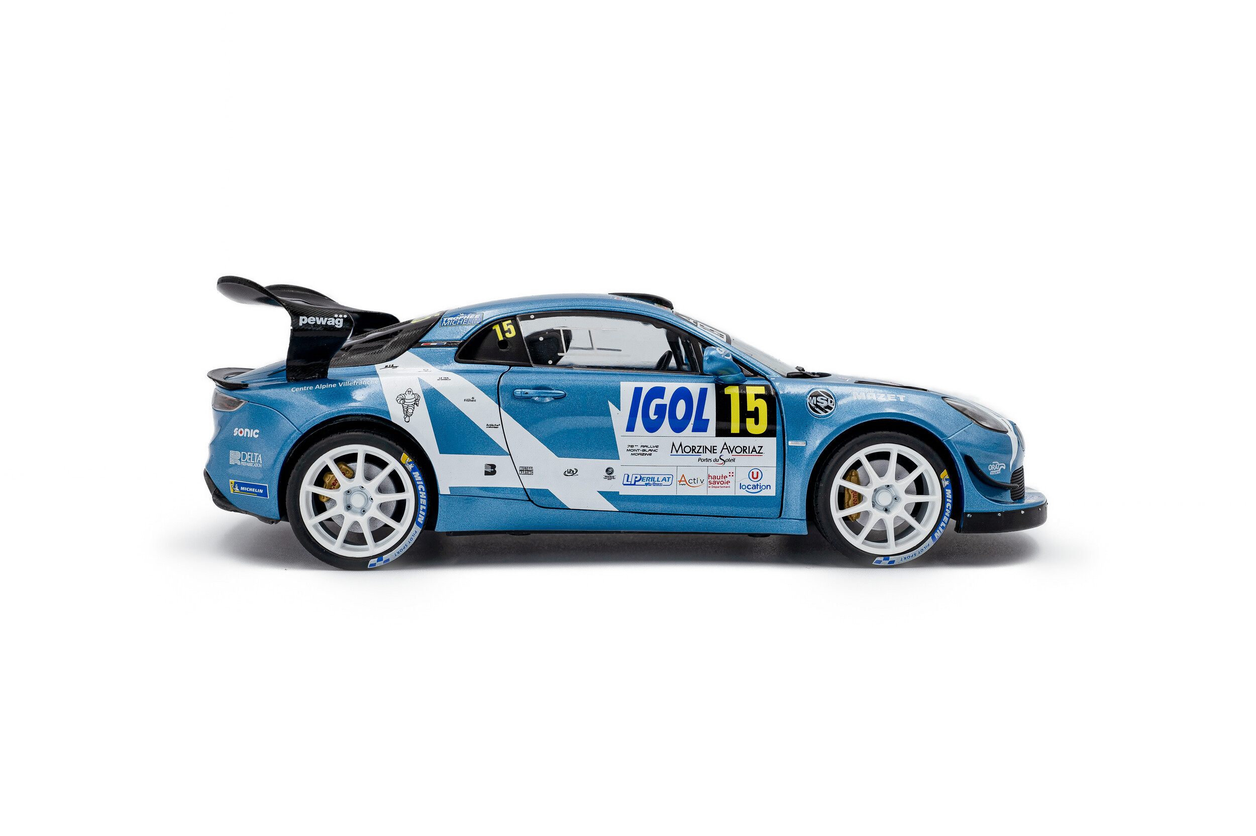 Alpine A110 RGT #15 Astier/Giraudet Rally Mont Blanc 2024 1:18 Solido