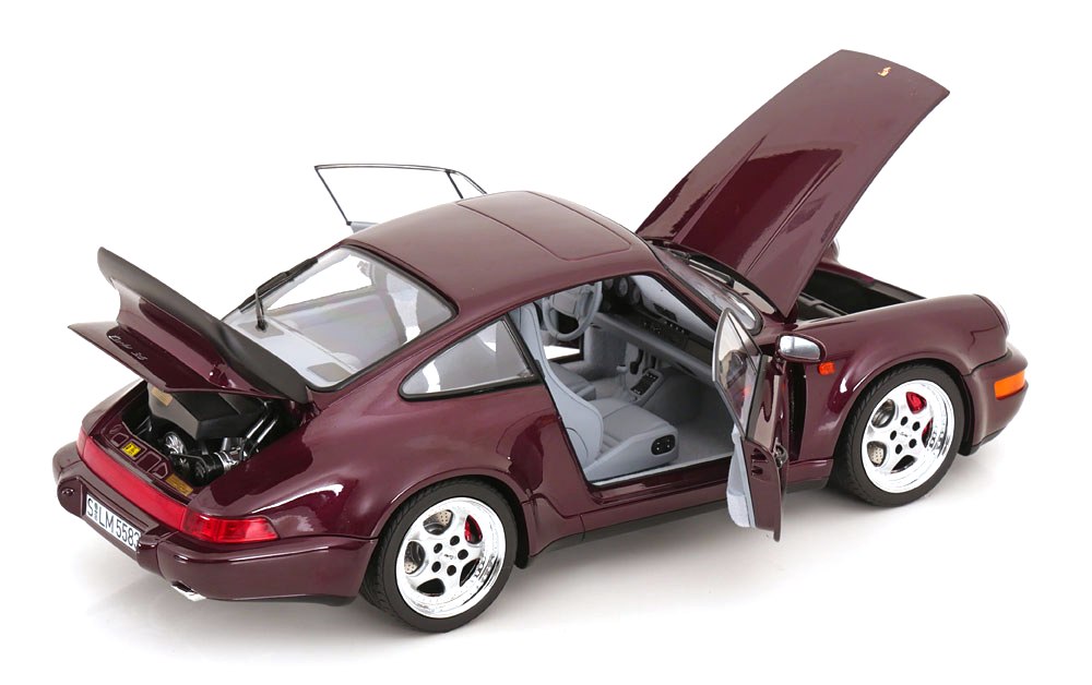 Porsche 911 (964) Turbo 3.6 1993 purple 1:18 Norev
