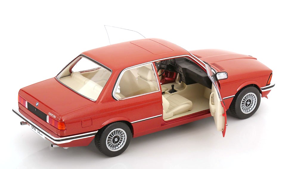 BMW E21 323I 1980 maroon metallic 1:18 Solido
