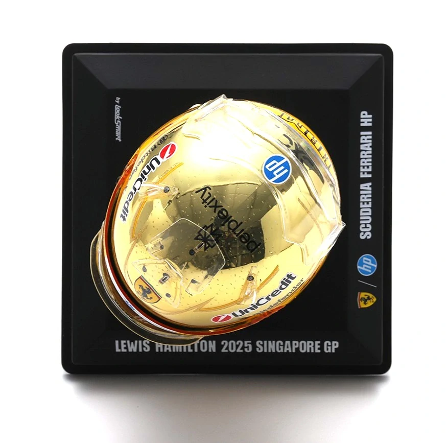 Helmet - Lewis Hamilton - Scuderia Ferrari HP Singapore GP 2025 1:5 Look Smart Models