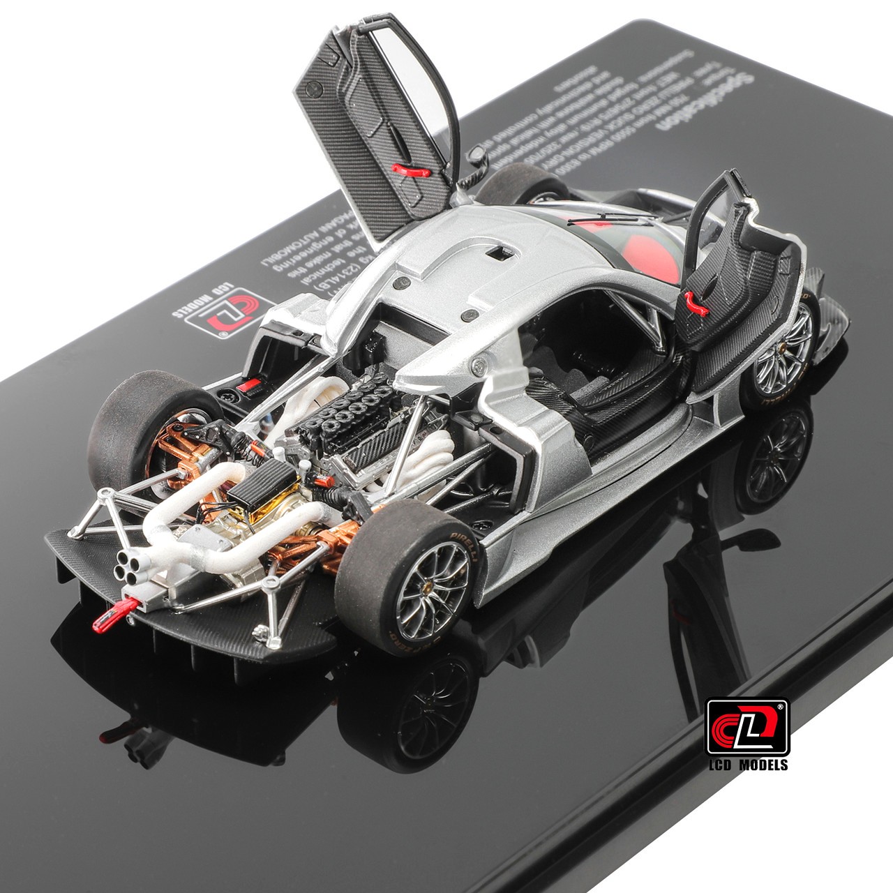 Pagani Huayra R silver 1:43 LCD Model