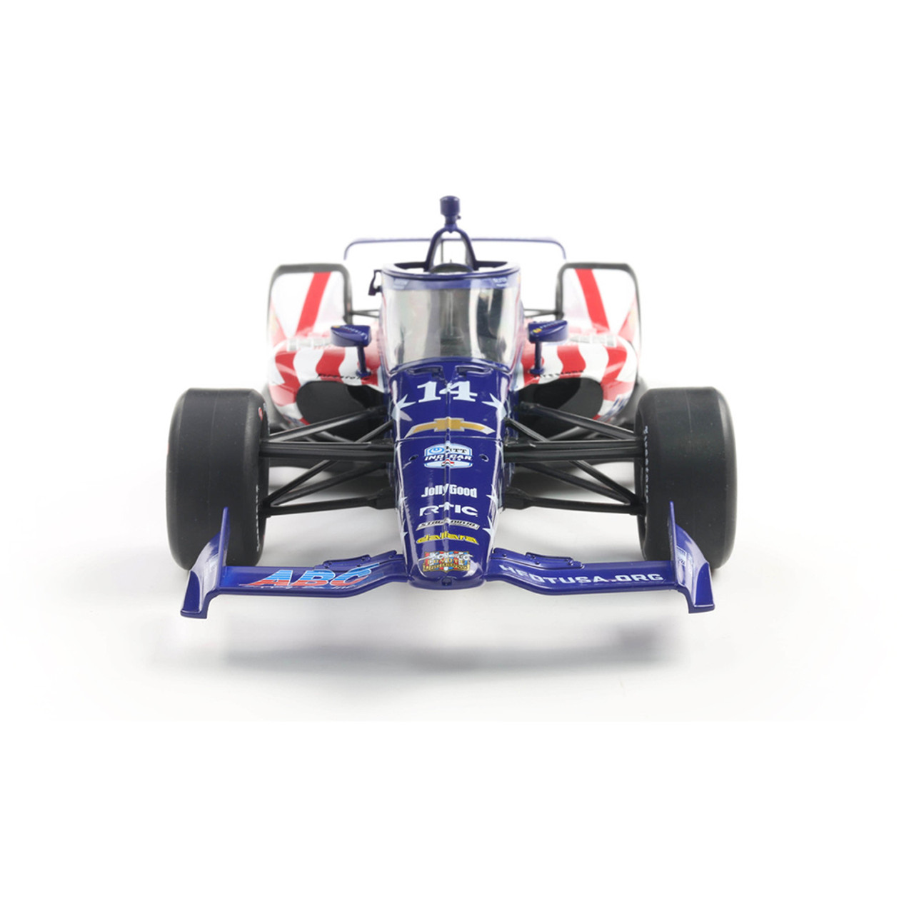 Dallara NTT Indycar #14 Santino Ferrucci AJ Foyt Racing Homes for Our Troops Super Speedway 2025 1:18 Ixo America