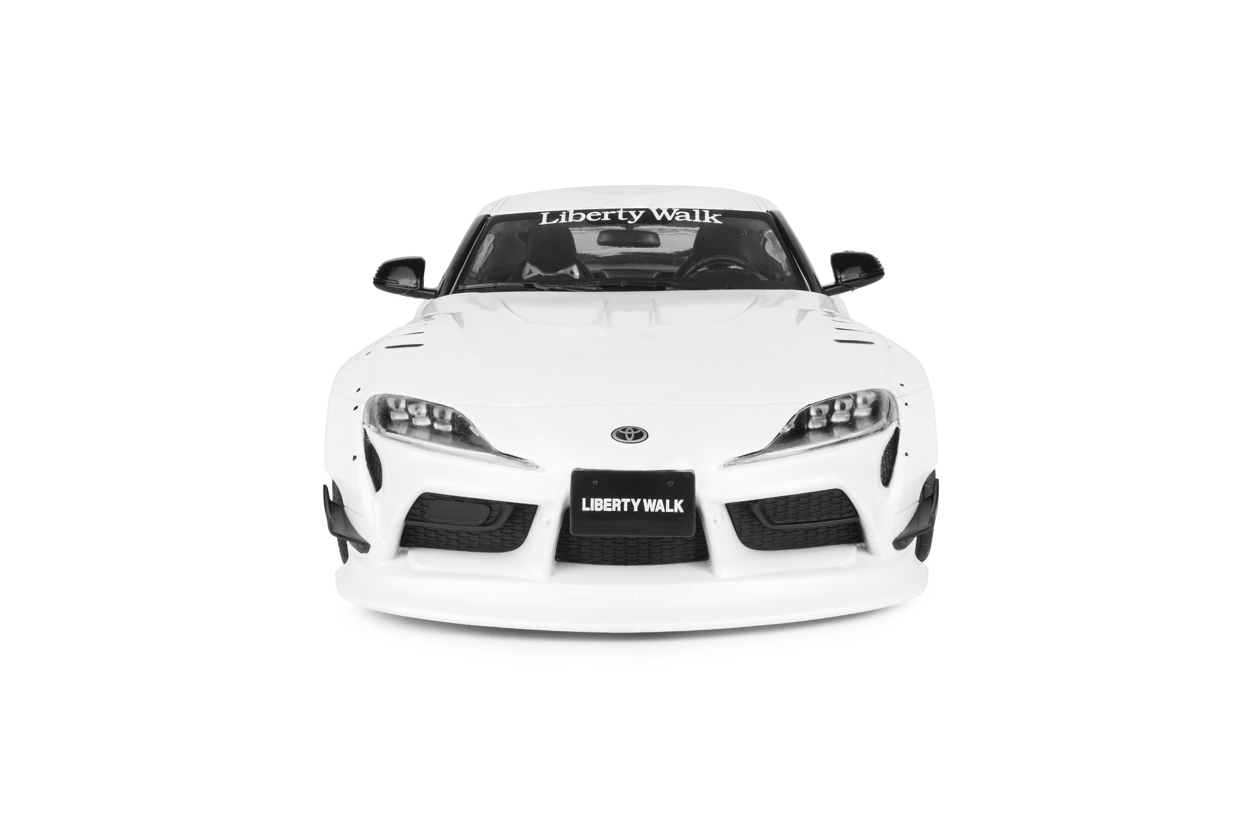 Toyota GR Supra Liberty Walk Body Kit 2025 white/pink 1:18 Solido