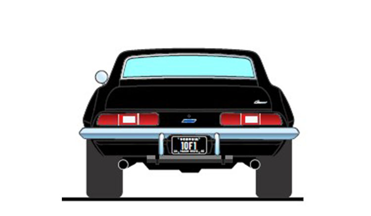 Chevrolet COPO Camaro 1 of 1 1969 black 1:18 Acme Diecast