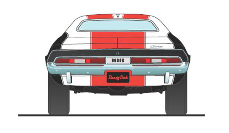 Dodge Challenger *Boycott* Dick Landy 1970 white/red/black 1:18 Acme Diecast