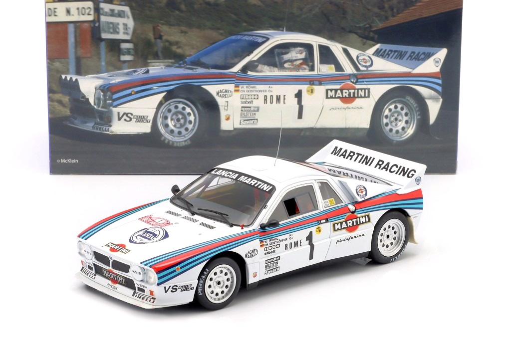 Lancia 037 Martini Racing #1 Röhrl/Geistdörfer Winner Rallye Monte-Carlo 1983 1:18 Werk83