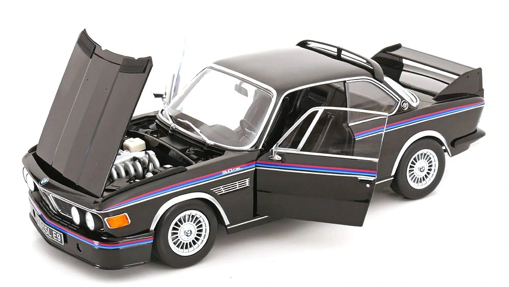 BMW 3.0 CSL E9 Coupe 1973 black 1:12 KK Scale