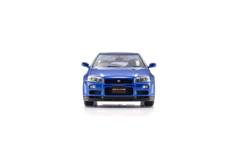 Nissan Skyline GT-R R34 V-SpecII 2001 blue 1:43 Kyosho