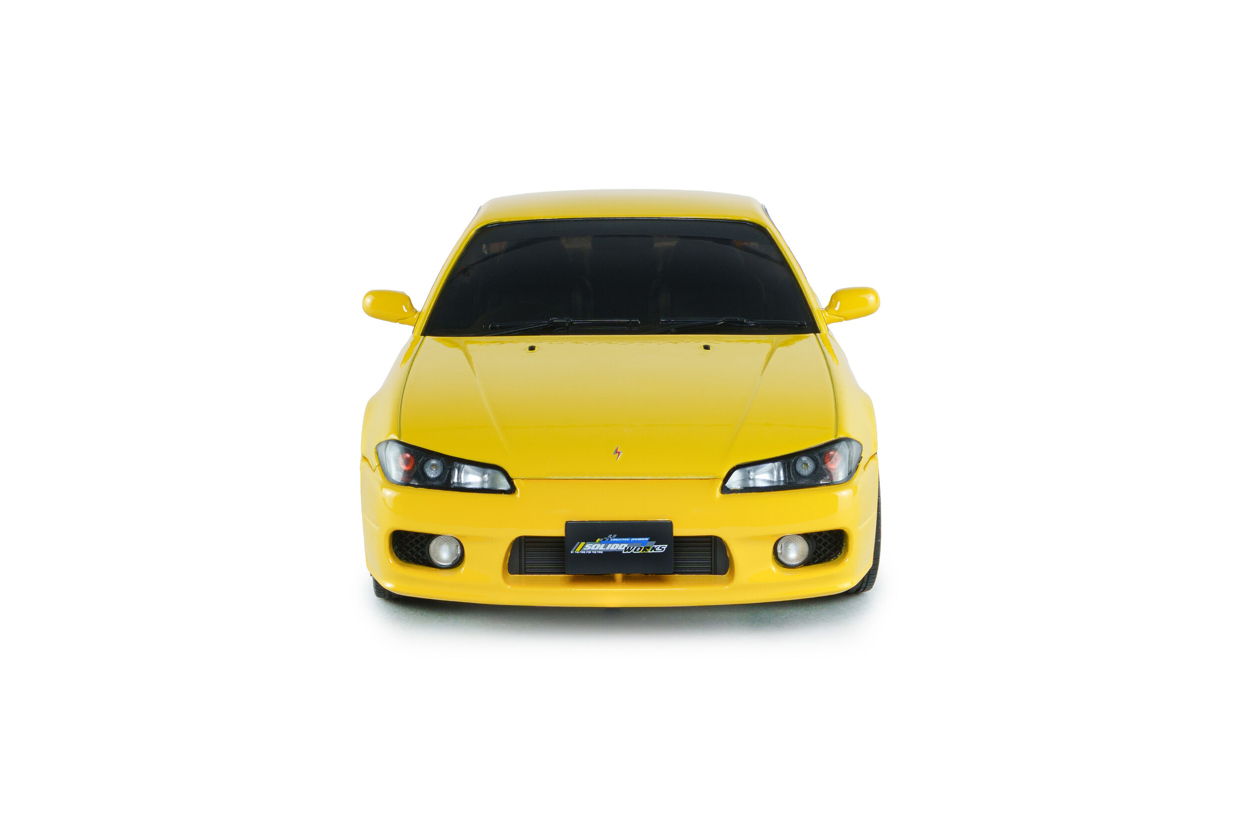 Nissan Silvia S15 Spec-R Aero 1999 lightning yellow 1:18 Solido
