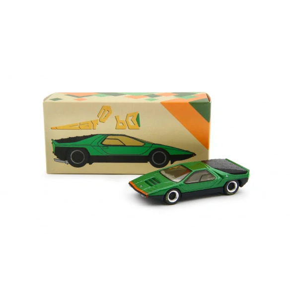 Alfa Romeo 33 Bertone Carabo 1968 metallic green 1:64 Laudoracing Model