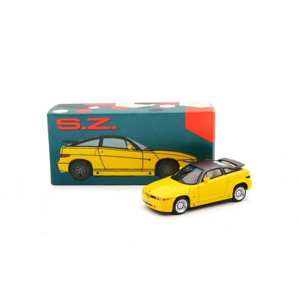 Alfa Romeo SZ (Es 30) 1989 yellow 1:64 Laudoracing Model
