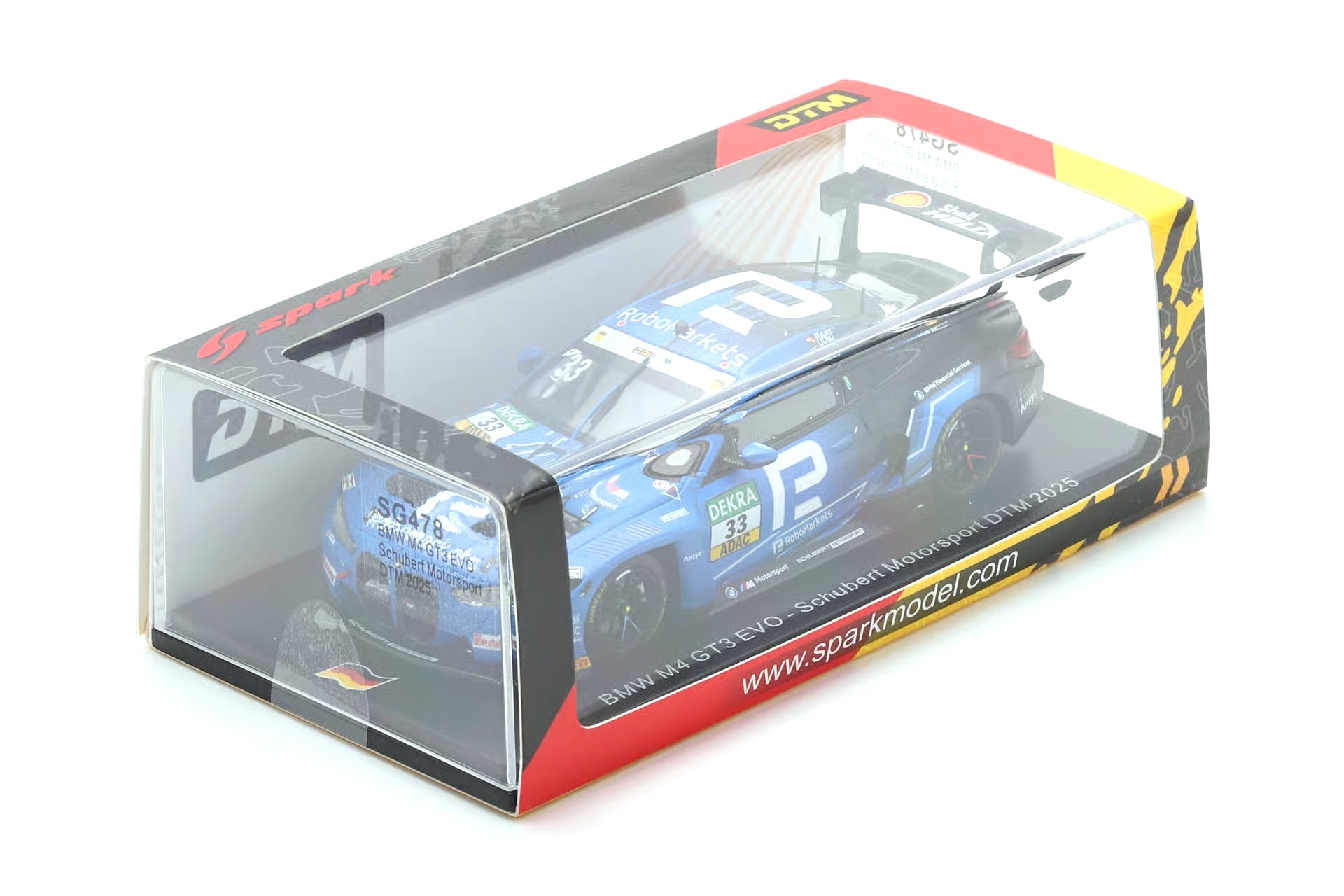 BMW M4 GT3 EVO Schubert Motorsport #33 R.Rast DTM 2025 1:43 Spark